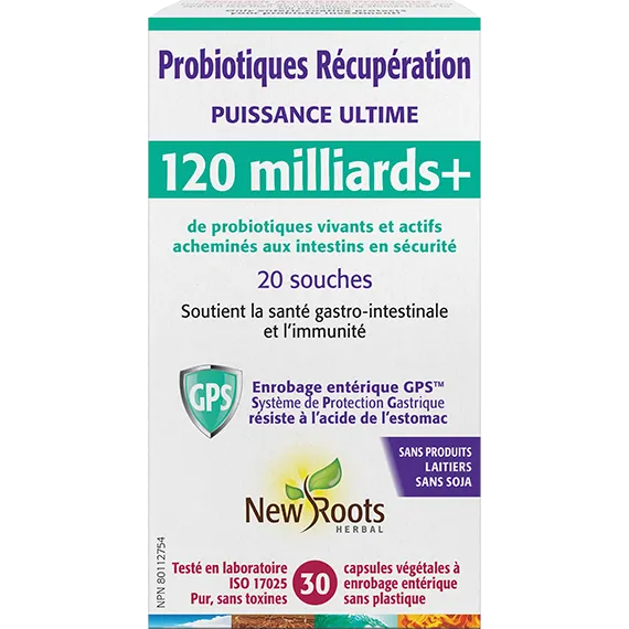 Probiotiques récupération 120 milliard (20souches)