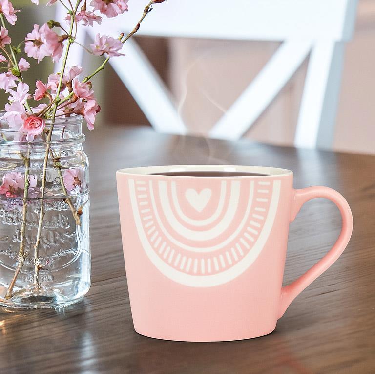 Tasse coeurs boho