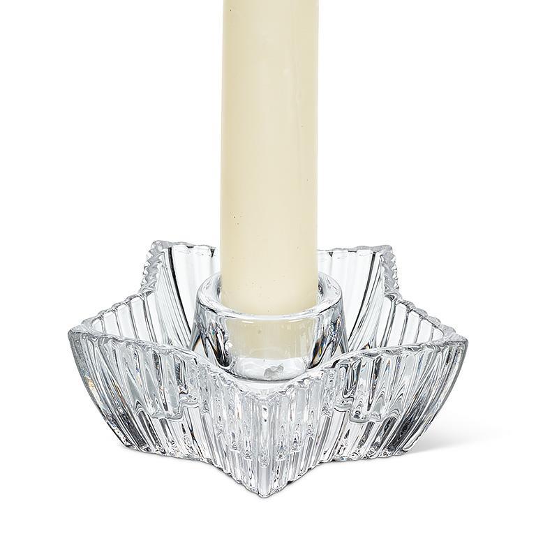 Bougeoir en verre - étoile