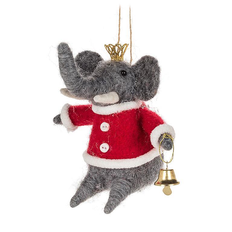 Ornement le père Noël est un éléphant