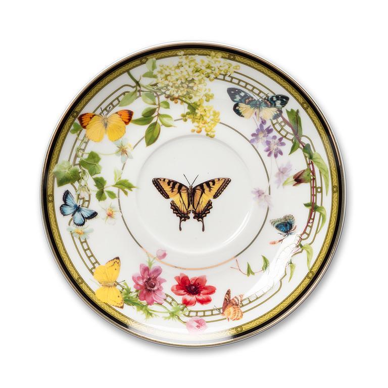 Tasse et soucoupe papillons des jardins