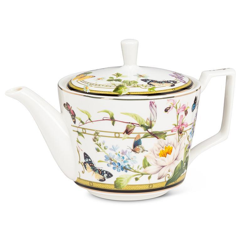 Théière papillons des jardins