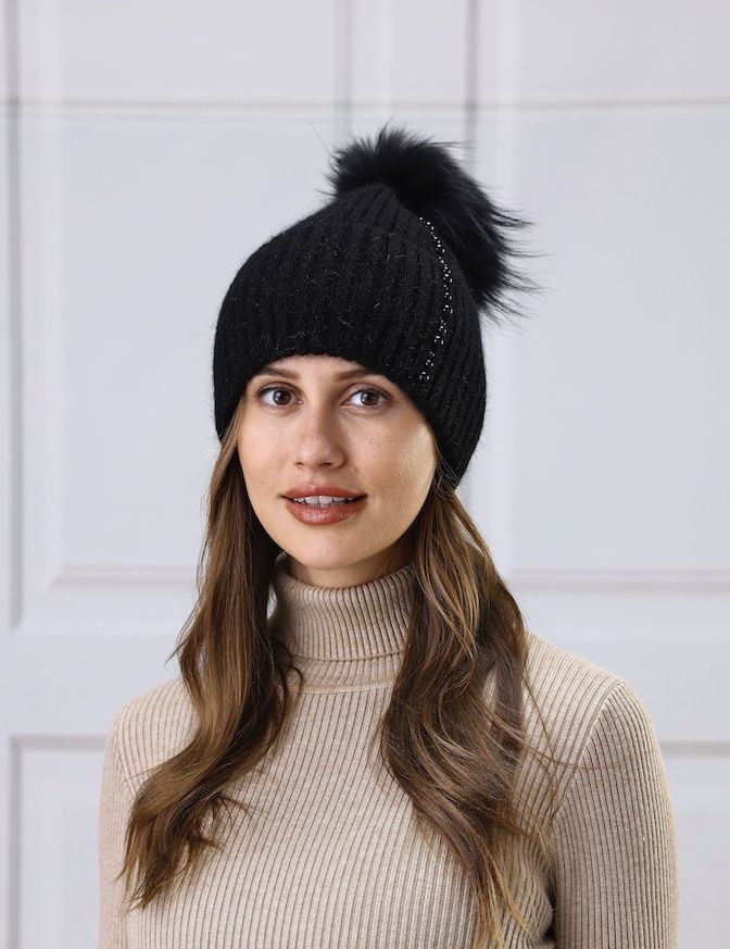 Tuque bouton-ponpon