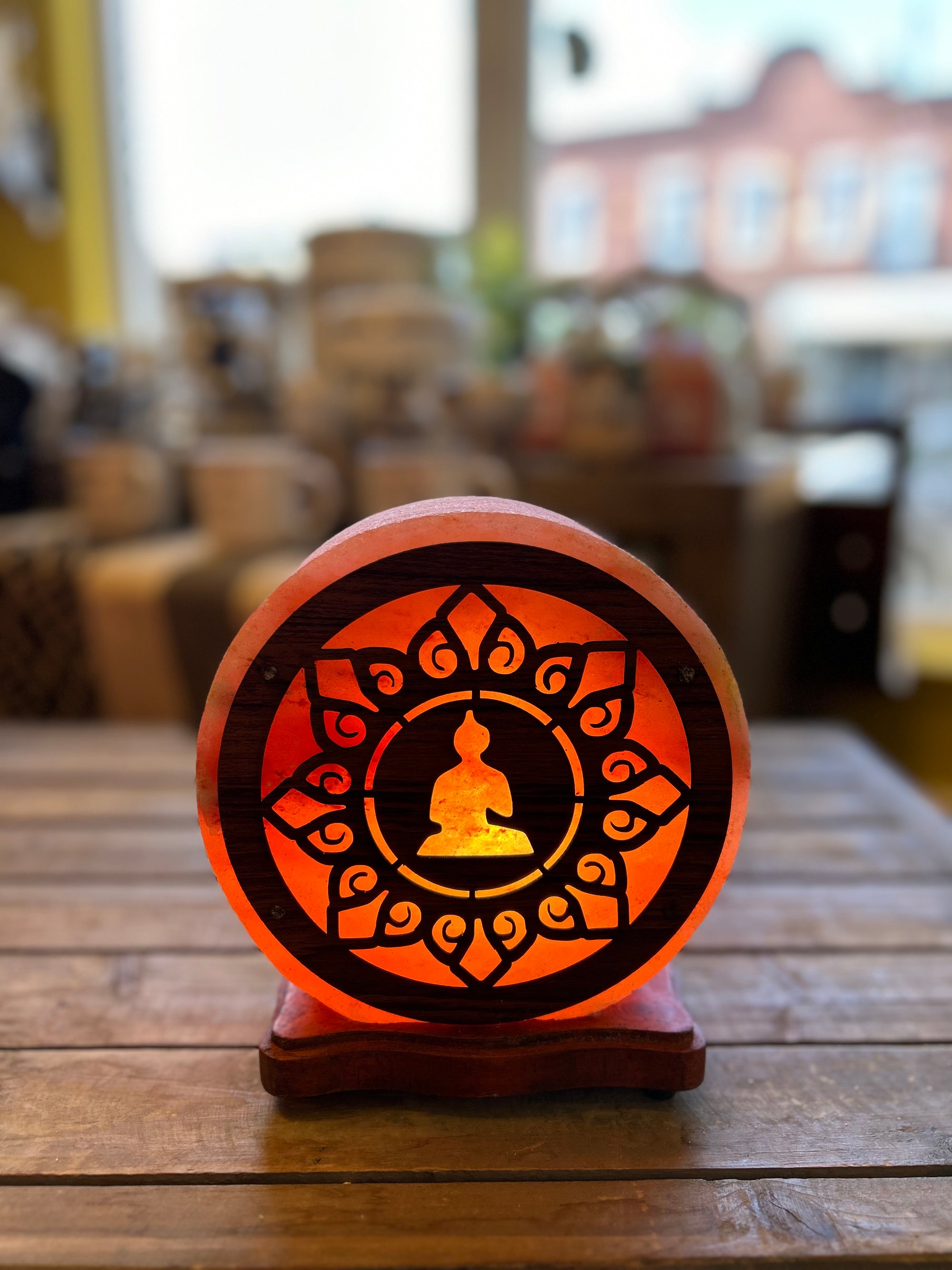 Lampe de sel bouddha