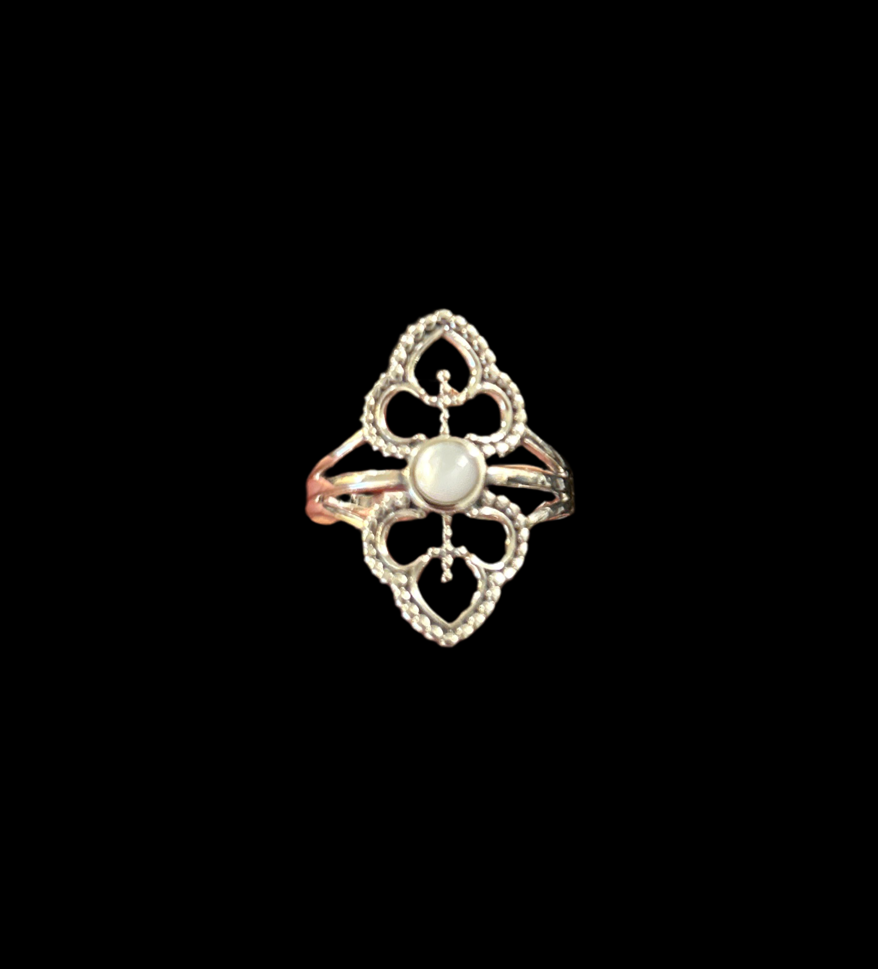 Bague Boho Doublée nacre de perle