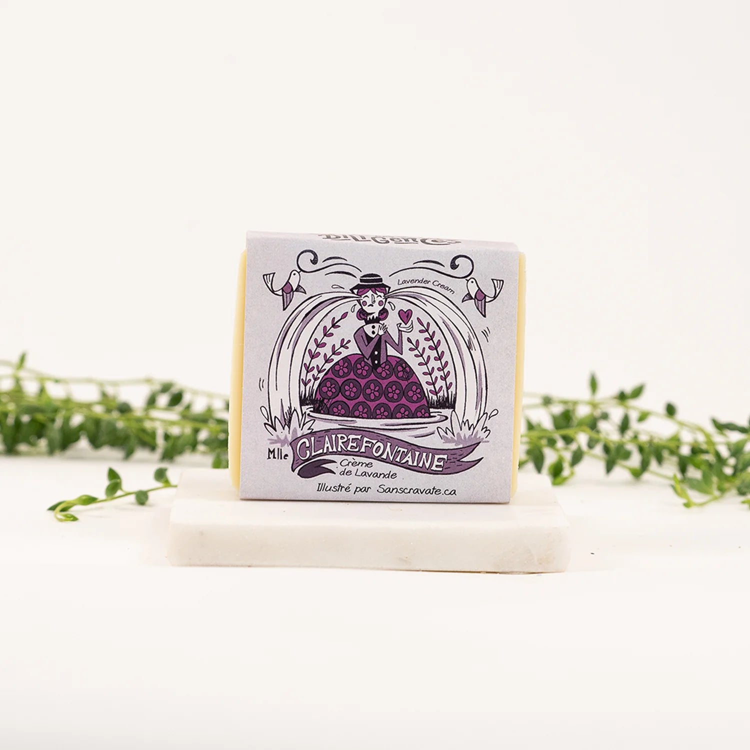 Mademoiselle Clairefontaine - Savon crème de lavande