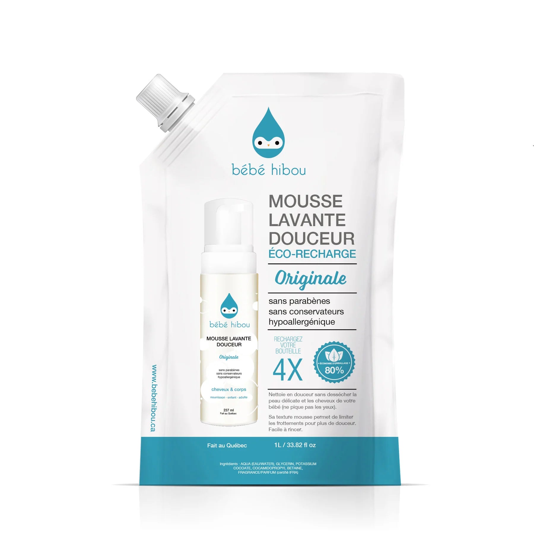 Savon mousse corps et cheveux ORIGINALE