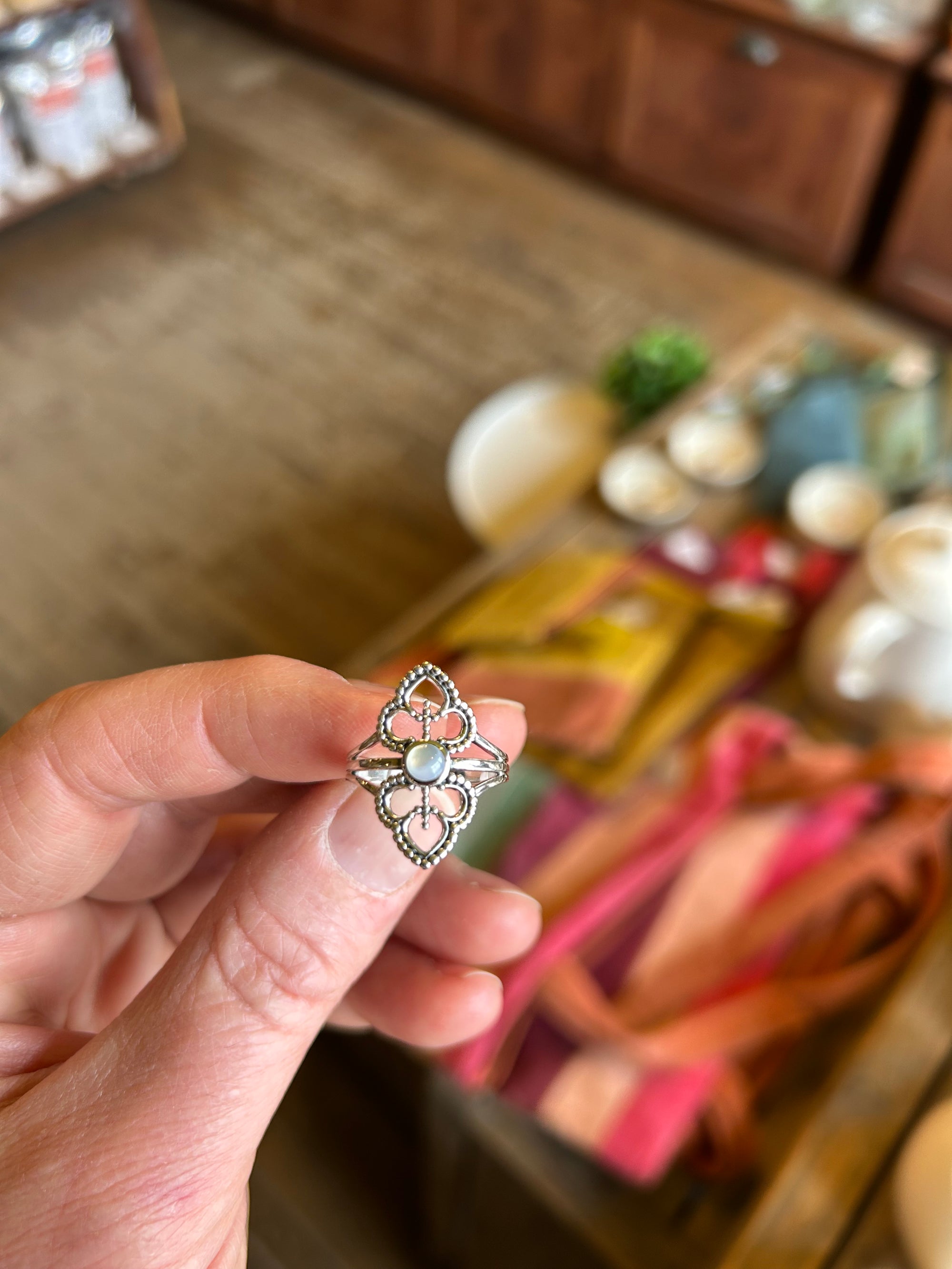 Bague Boho Doublée nacre de perle