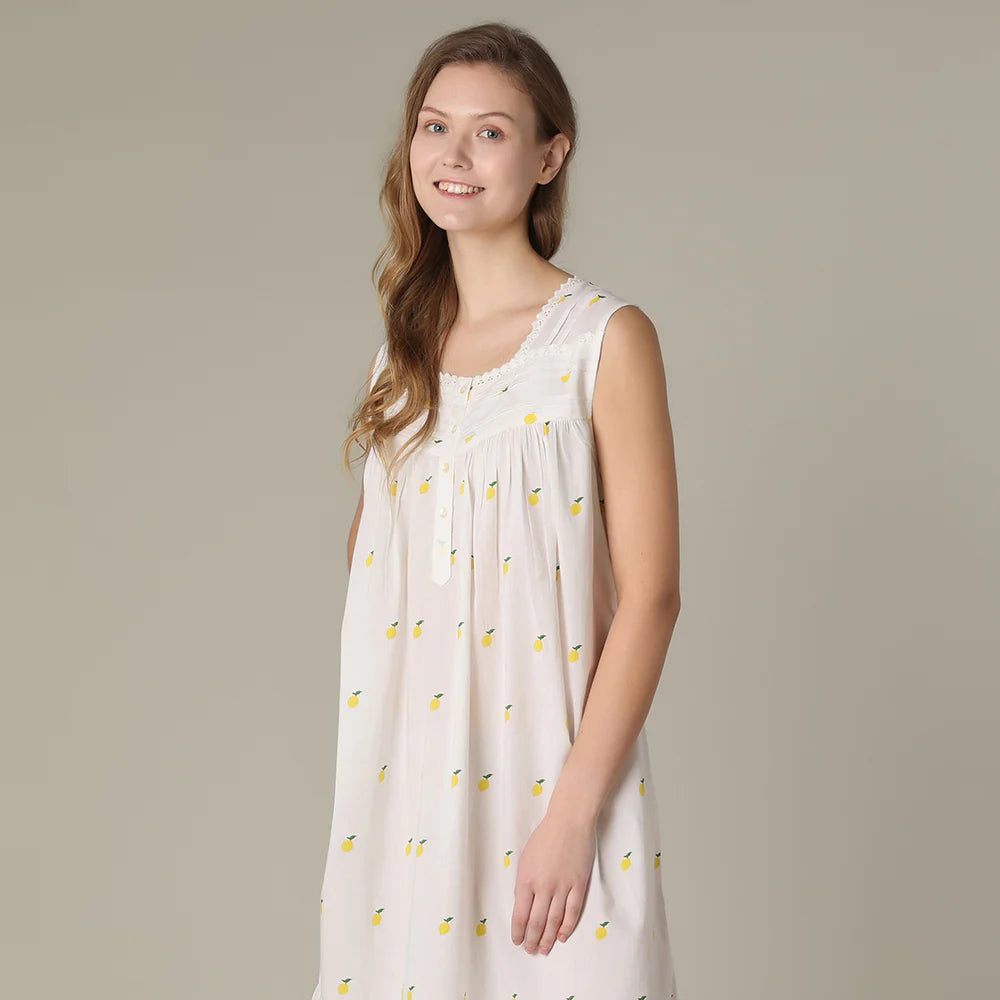 Robe de nuit citron
