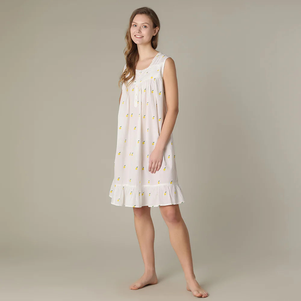 Robe de nuit citron