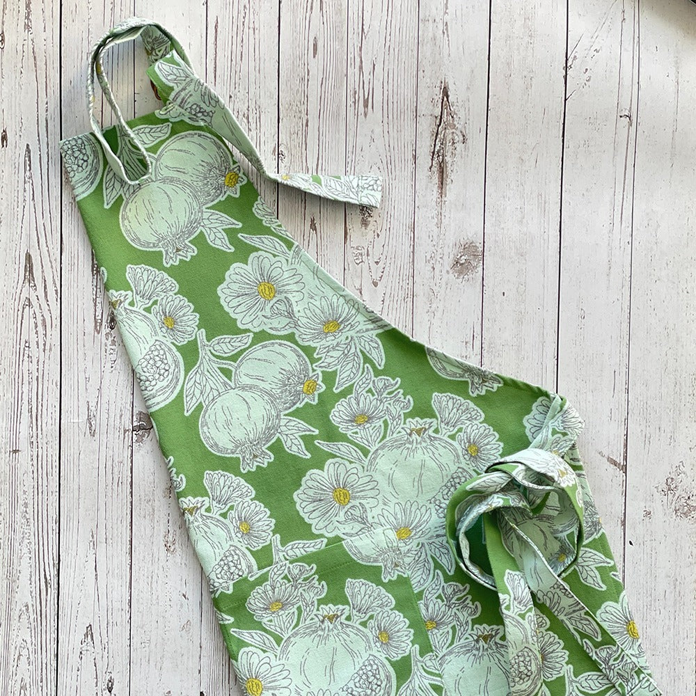 Tablier pomme grenade verte