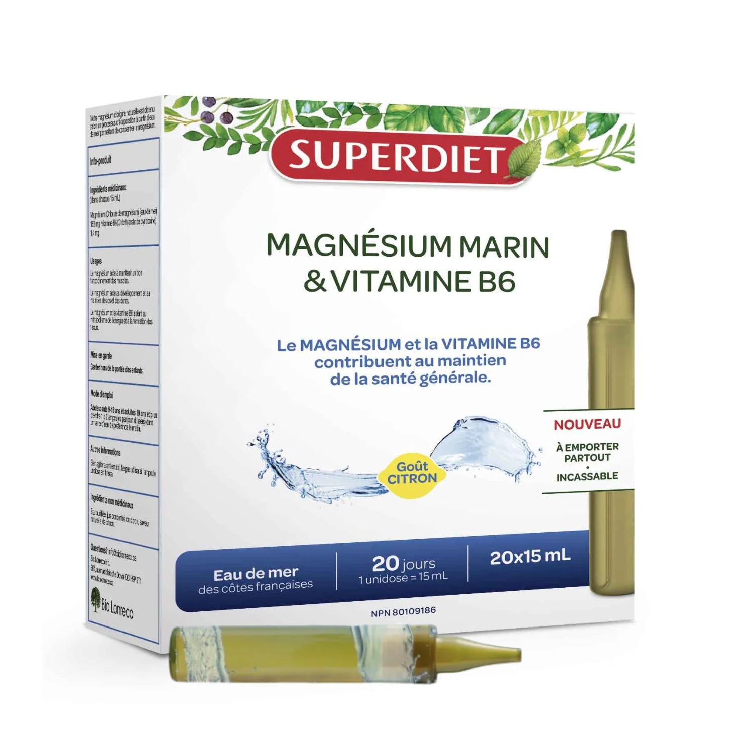 Magnésium Marin et Vitamine B6