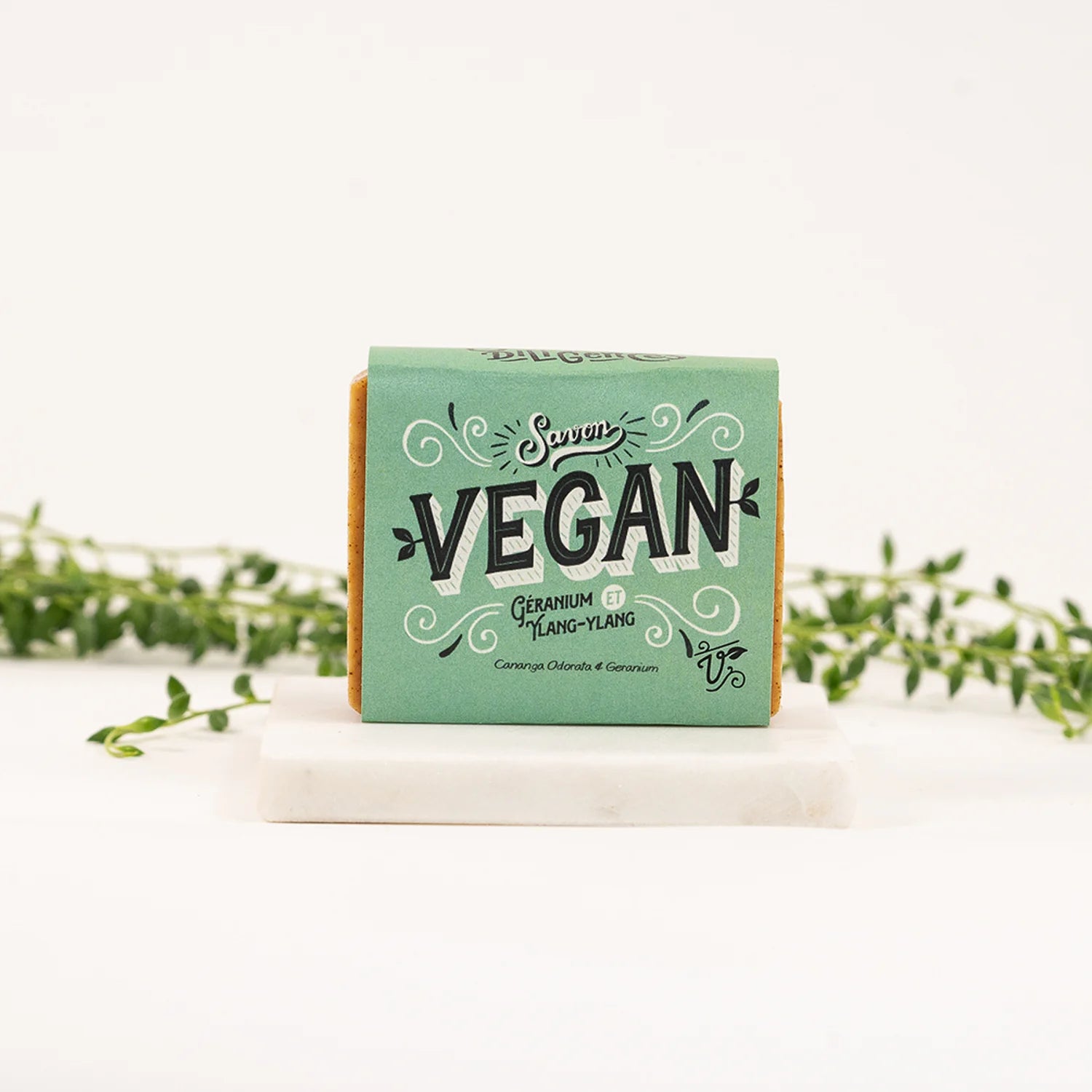 Savon Végan - Géranium et Ylang-Ylang