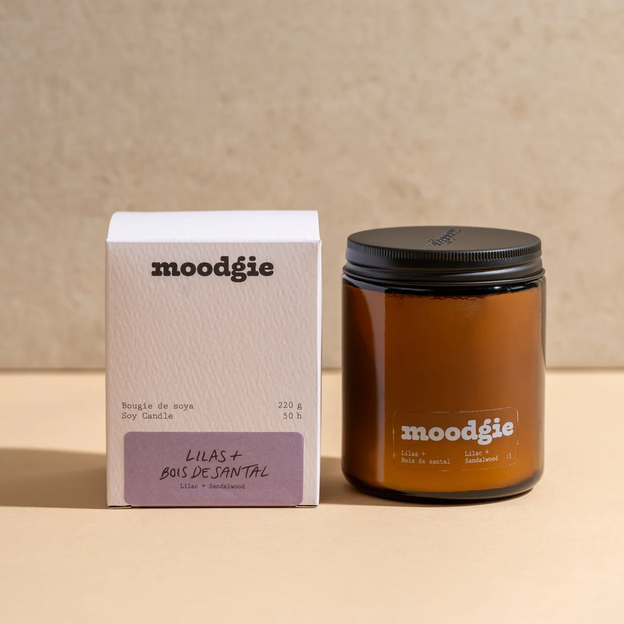 Bougie-Lilas+bois de Santal