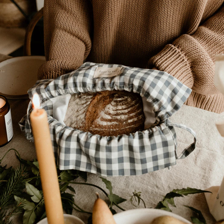 Sac à pain doublé Gingham