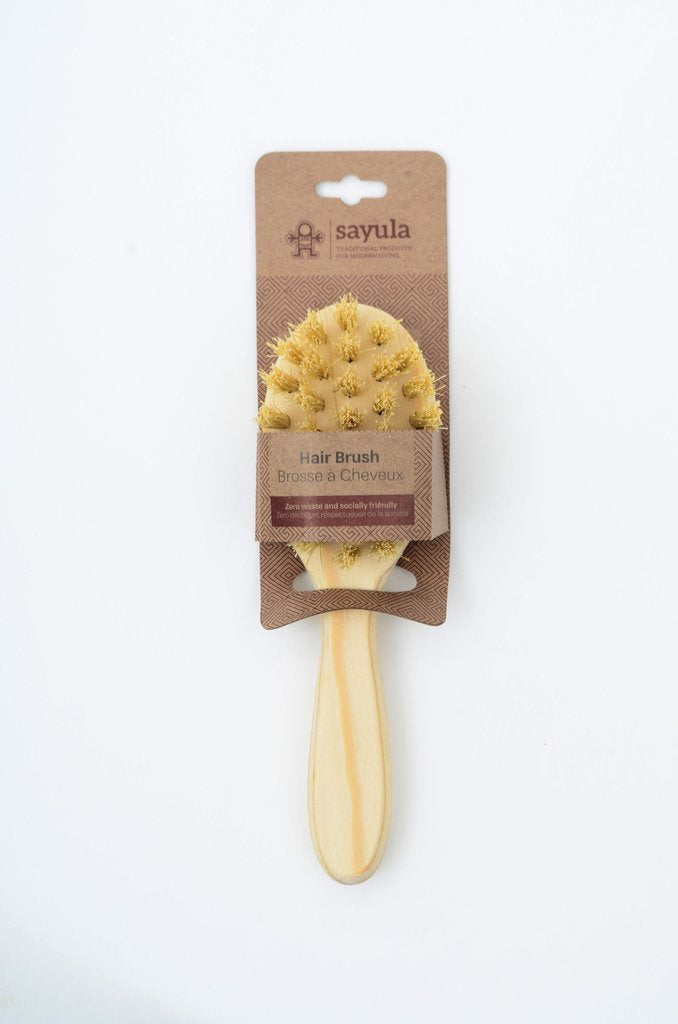 Brosse à cheveux - soie d'agave et bois de pin