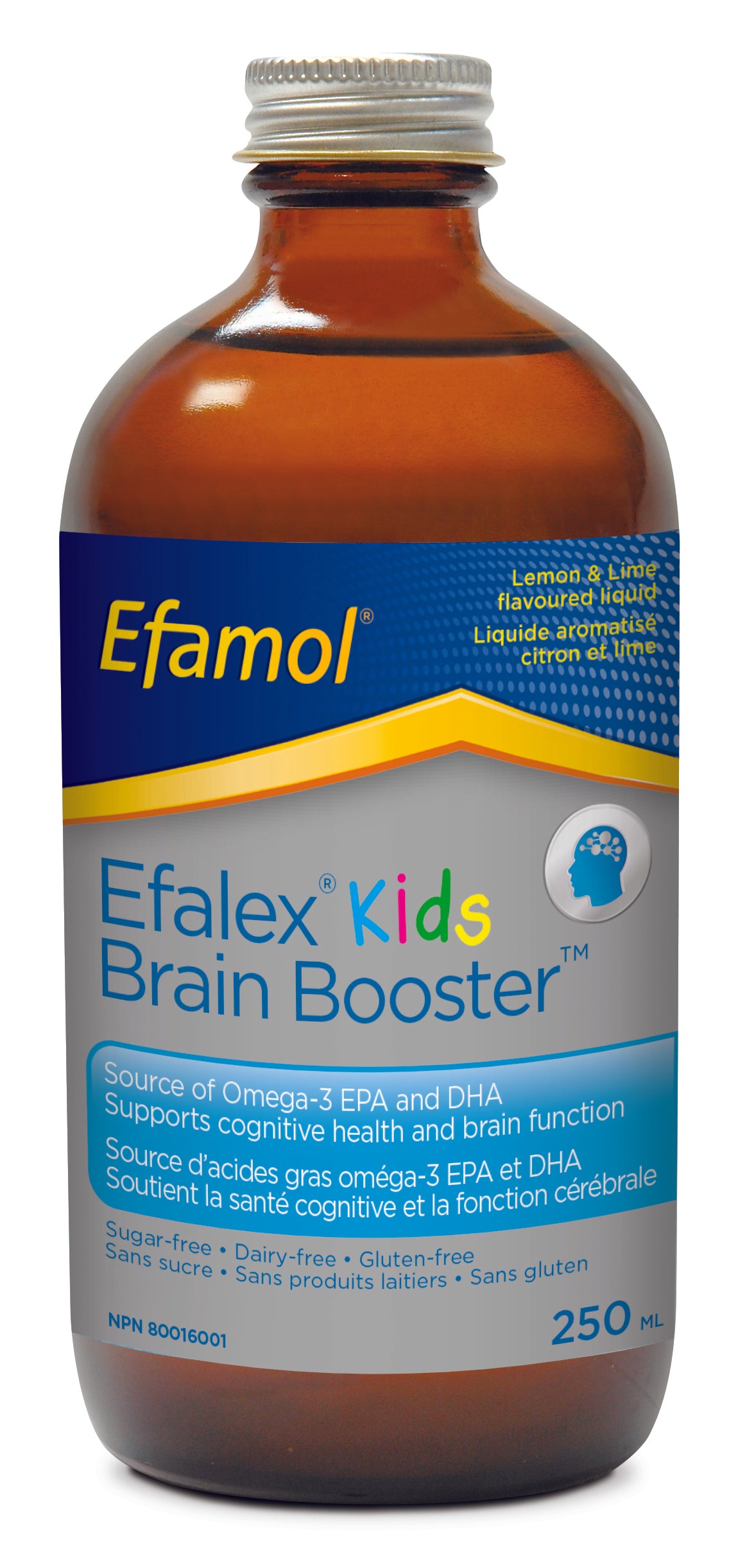 Efalex-Stimulant cognitif liquide – saveur de citron et de lime