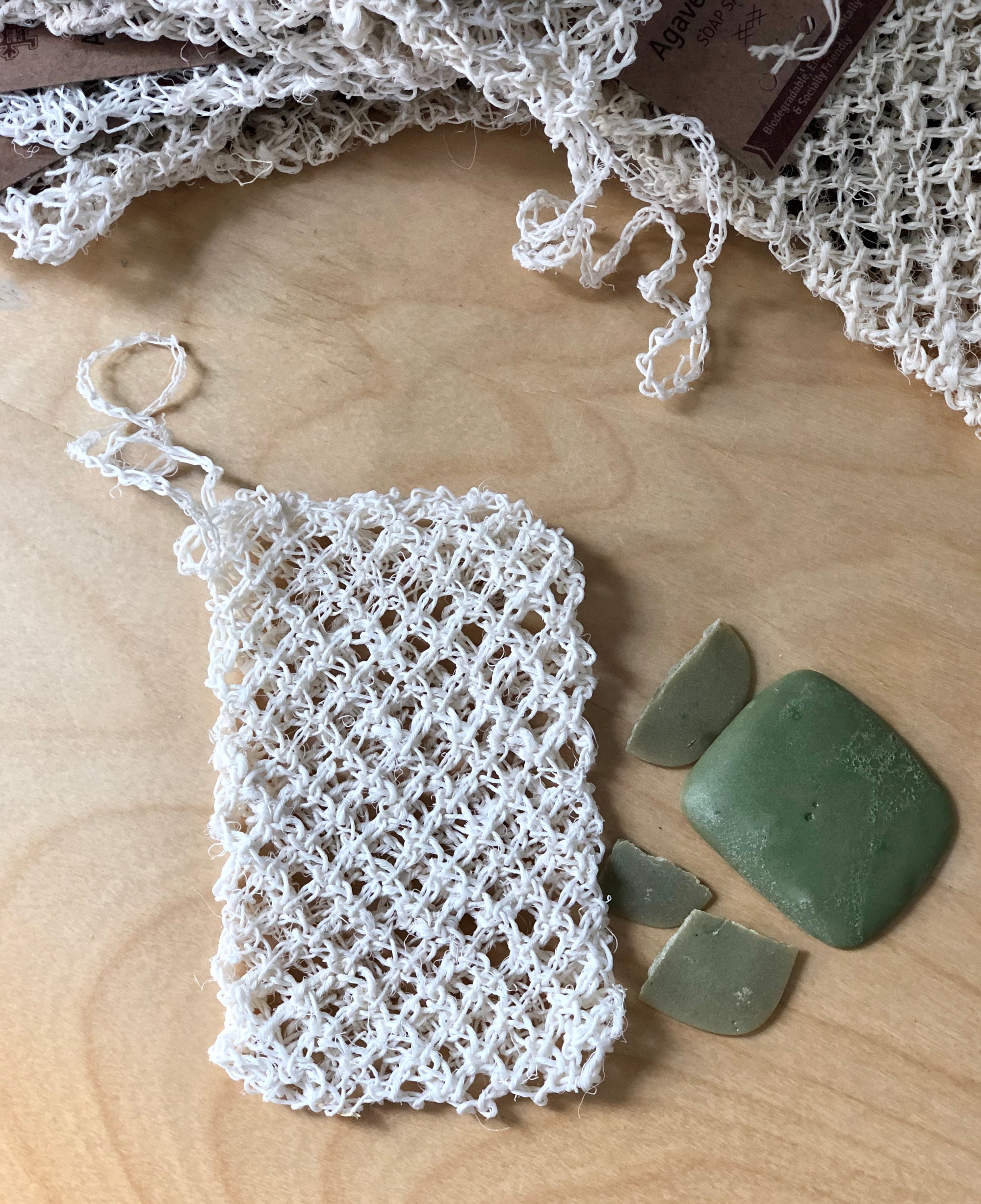 Pochette exfoliante pour retailles de savons