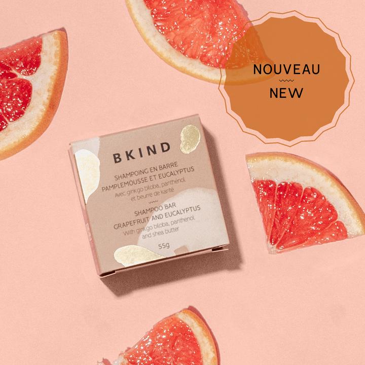 Shampoing en barre - Pamplemousse et Eucalyptus pour cheveux normaux et/ou à tendance grasse