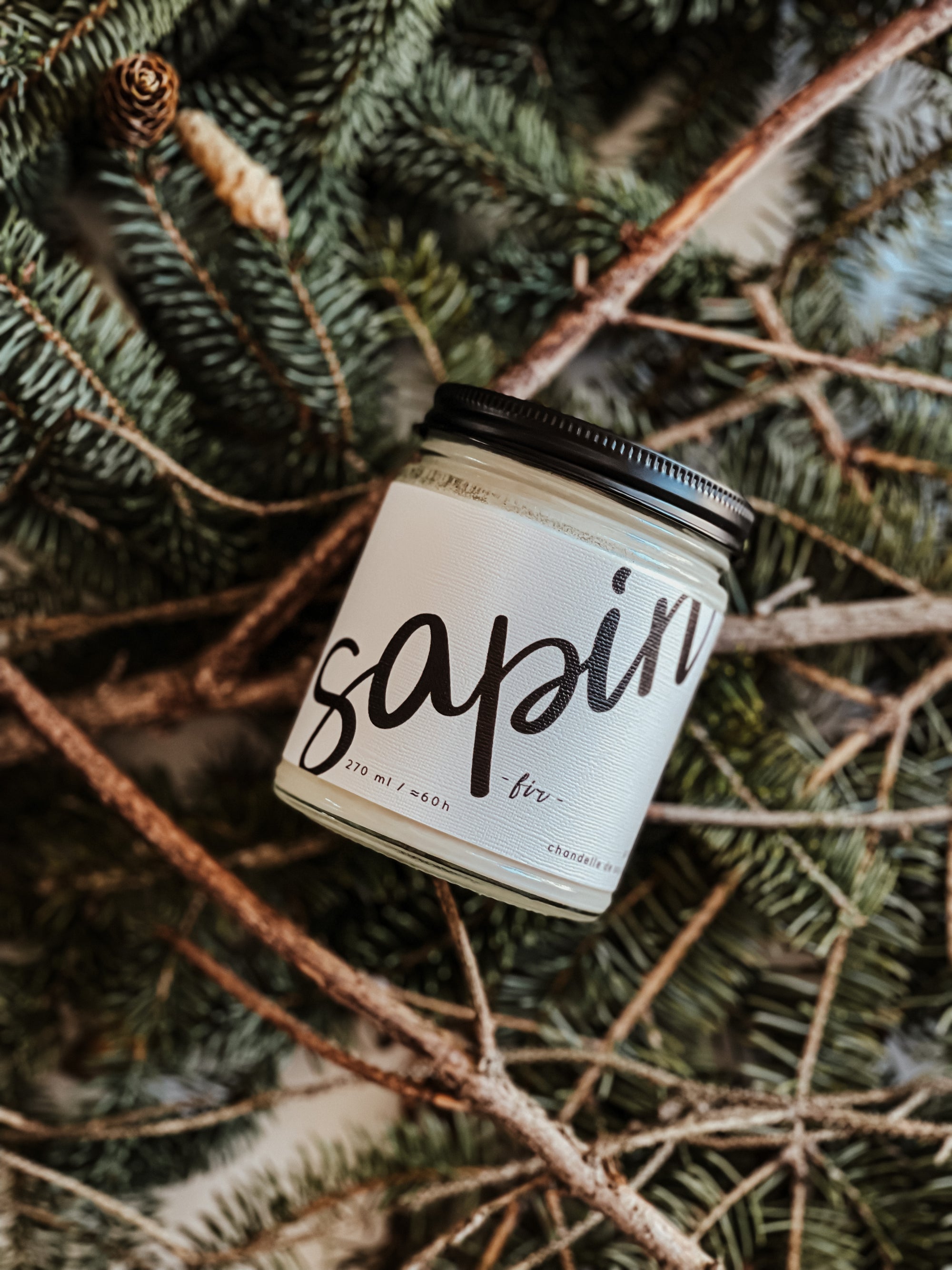 Chandelle de soya - Sapin