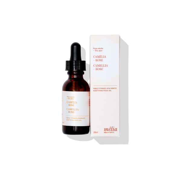 Huile visage Apaisante Camélia + Rose 28 ml | Mélia