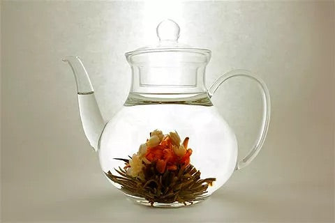 Théière en verre en forme de poire