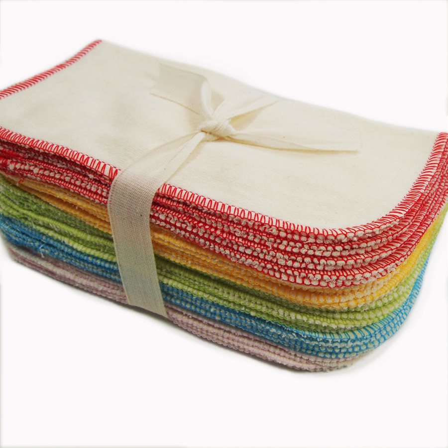 Lingettes de coton biologique (20)