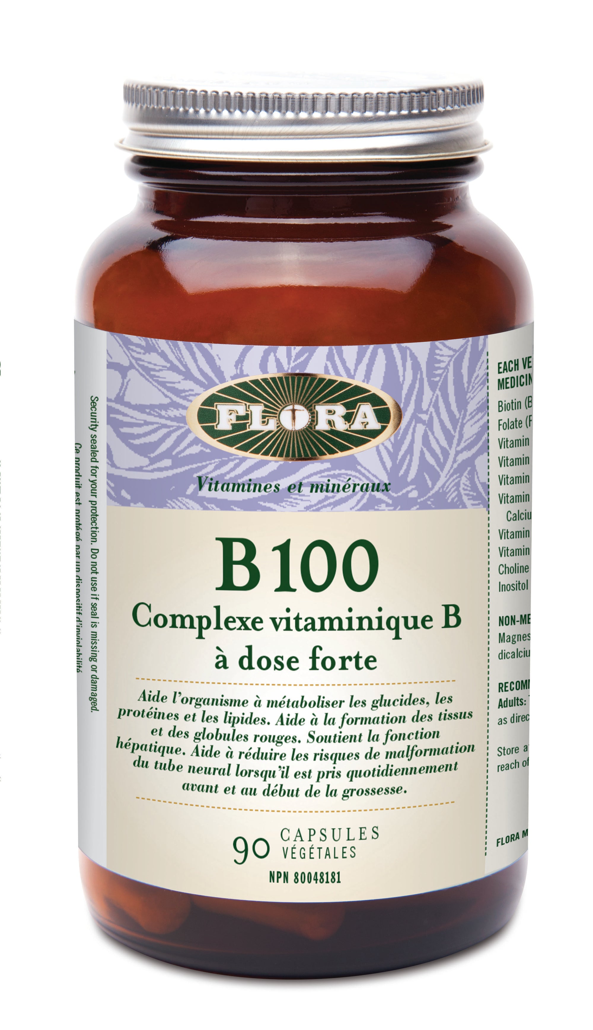 Complexe vitaminiques B 100 à dose forte 90 cap